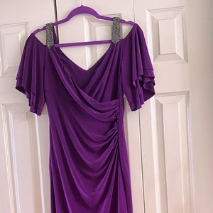 Lauren Ralph Lauren, Beautiful Off The Shoulder Dress in Amethyst, worn once
